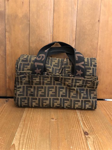 fendi zucca medium trolly luggage|Fendi zucca vintage.